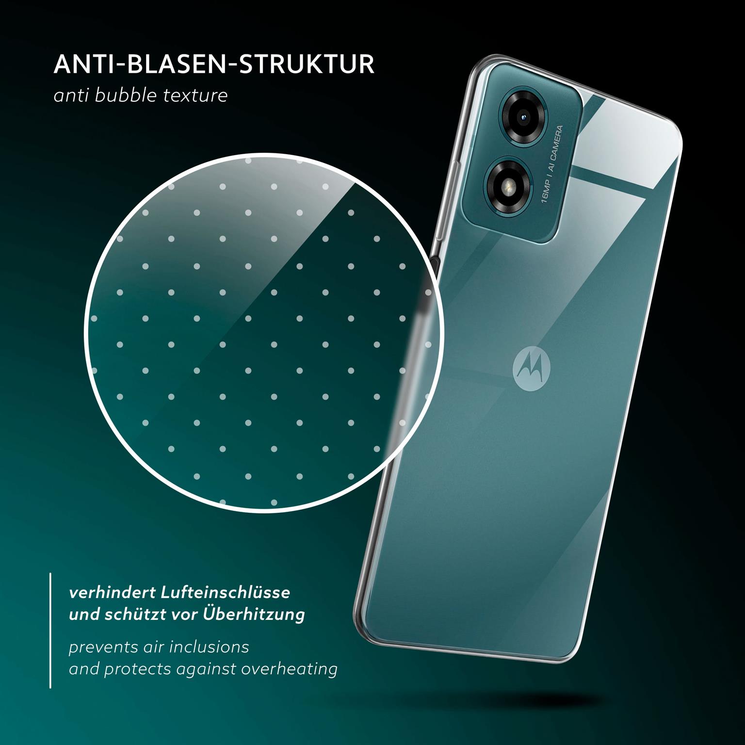 moex Aero Case Motorola Moto G04 durchsichtig aus Silikon – Weiteres Produktbild 5