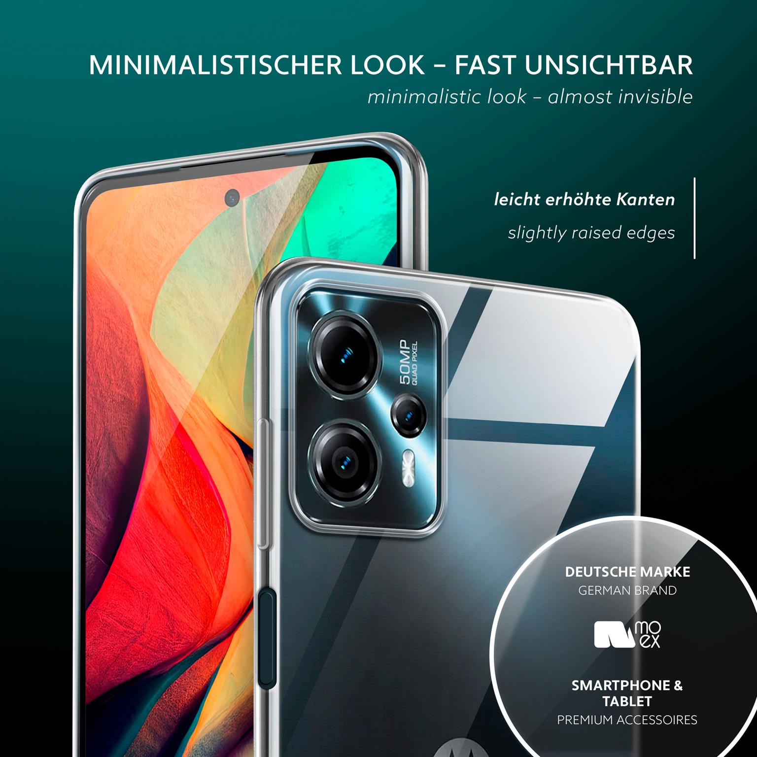 moex Aero Case Motorola Moto G13 durchsichtig aus Silikon – Weiteres Produktbild 4