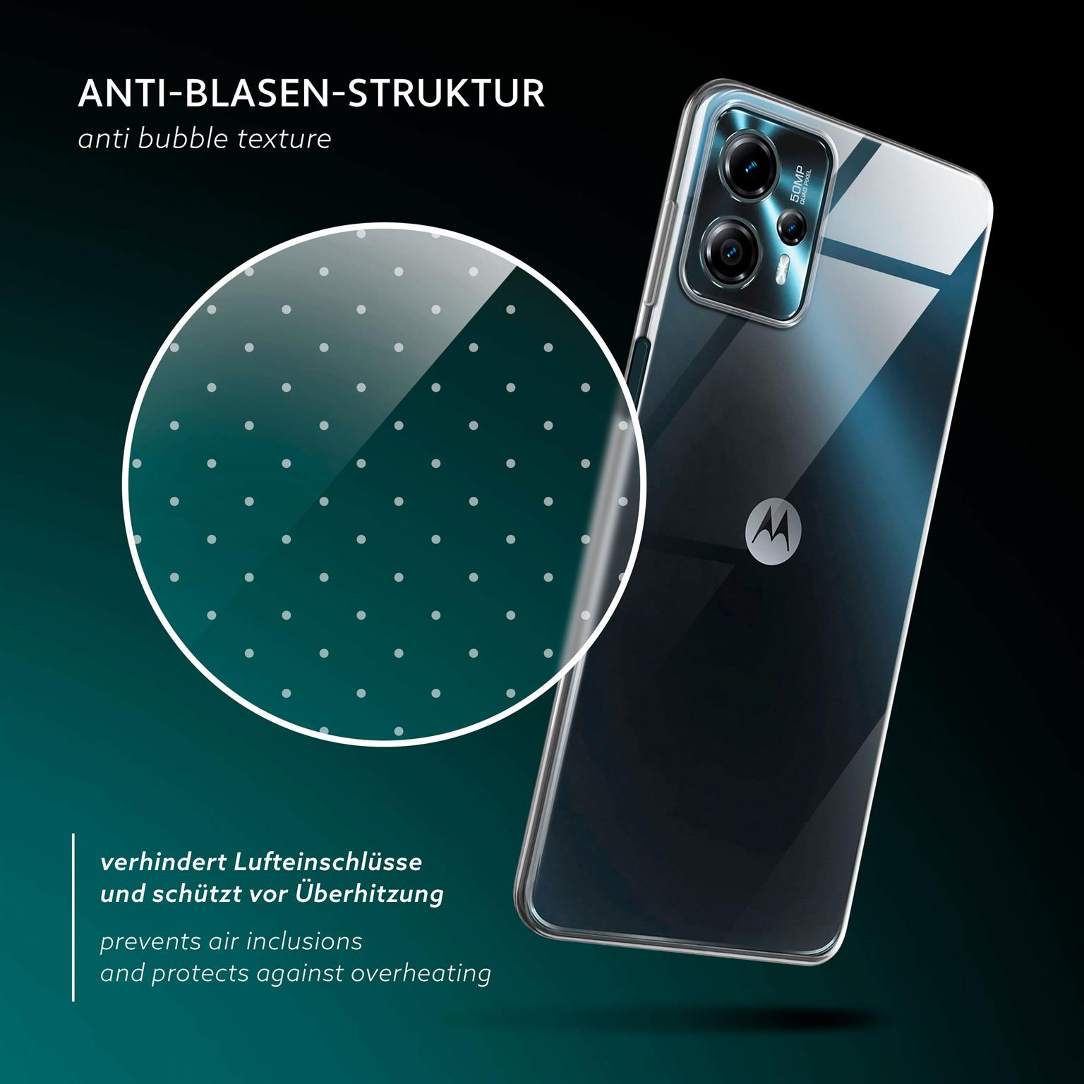 moex Aero Case Motorola Moto G13 durchsichtig aus Silikon – Weiteres Produktbild 6