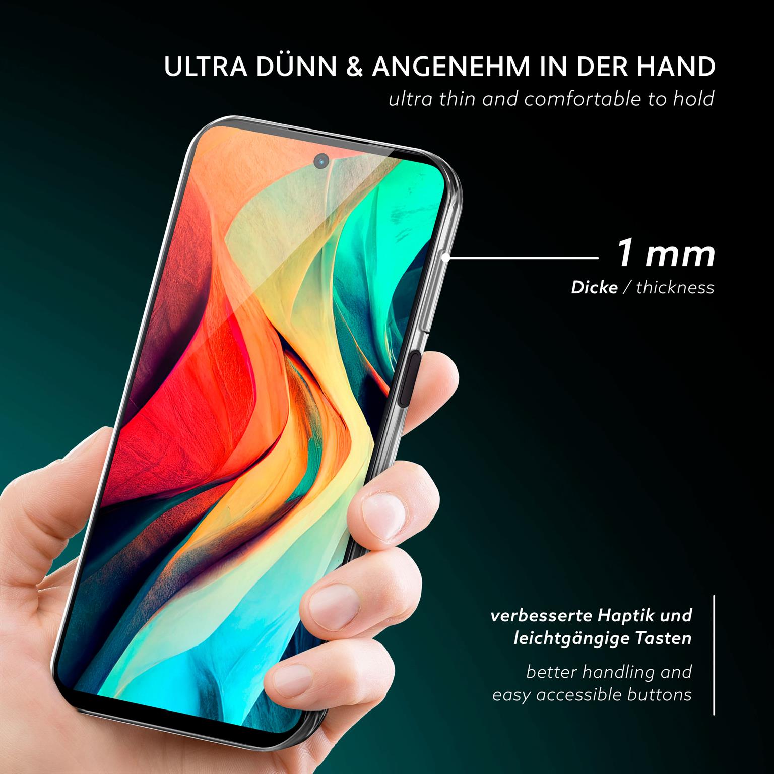 moex Aero Case Motorola Moto G14 durchsichtig aus Silikon – Weiteres Produktbild 2 moex Aero Case Motorola Moto G14 durchsichtig aus Silikon – Weiteres Produktbild 2