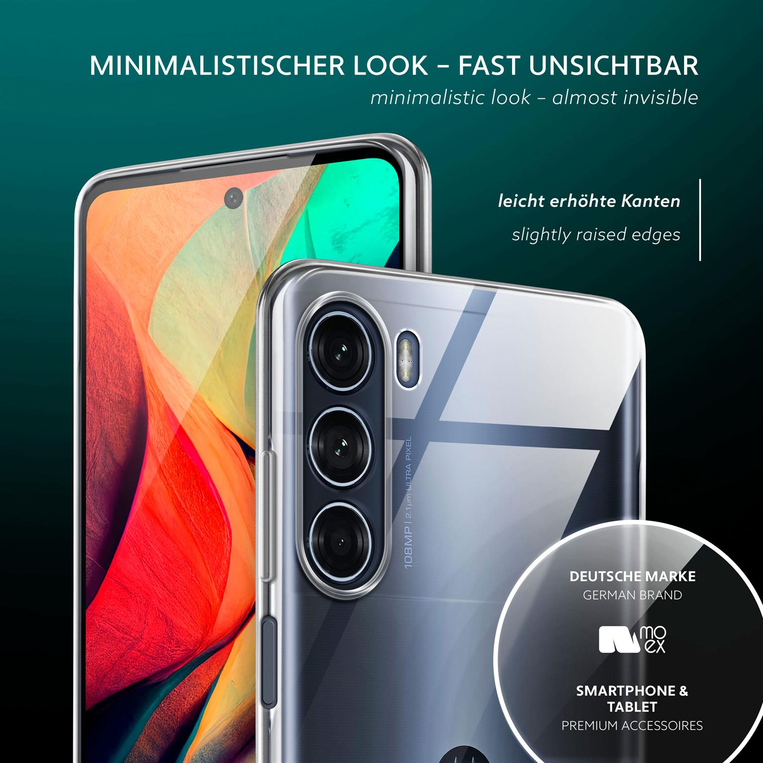 moex Aero Case Motorola Moto G200 5G durchsichtig aus Silikon – Weiteres Produktbild 4