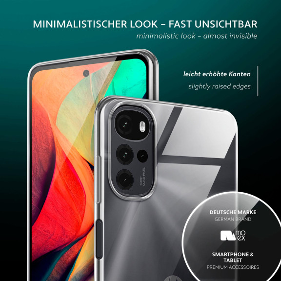 moex Aero Case Motorola Moto G22 durchsichtig aus Silikon – Weiteres Produktbild 4