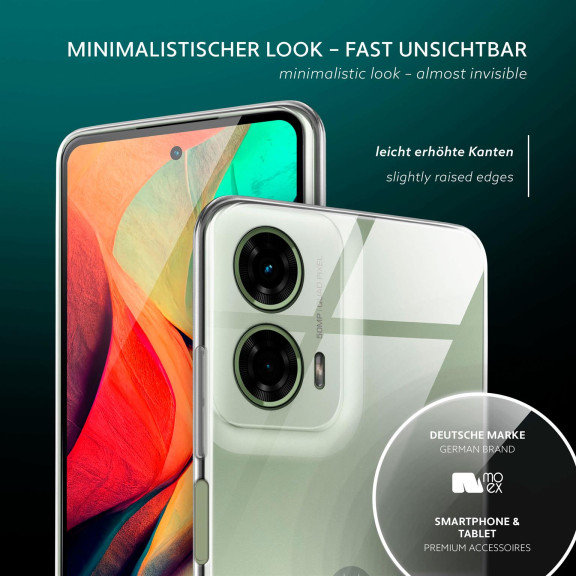 moex Aero Case Motorola Moto G24 durchsichtig aus Silikon – Weiteres Produktbild 4