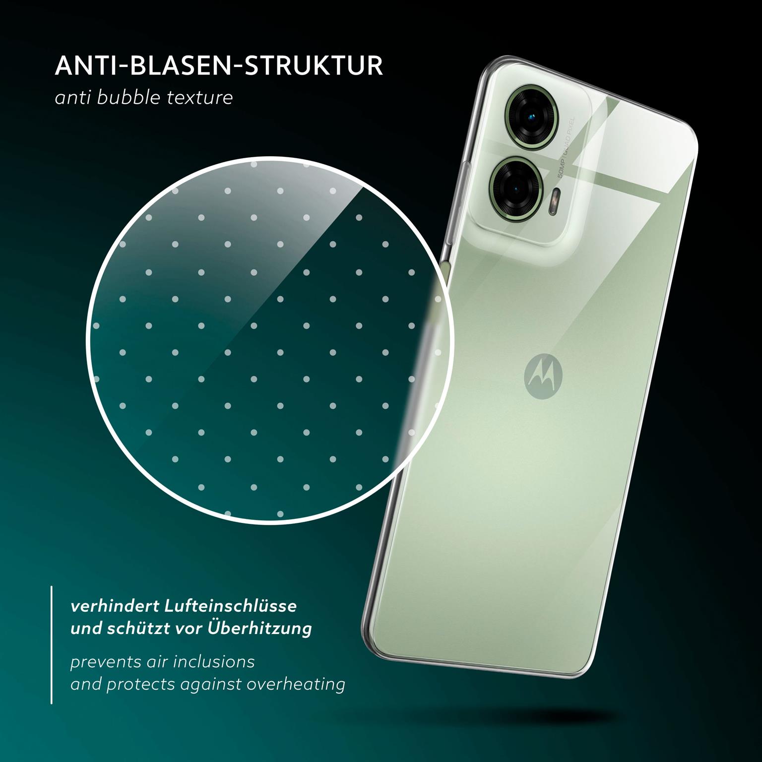 moex Aero Case Motorola Moto G24 durchsichtig aus Silikon – Weiteres Produktbild 5