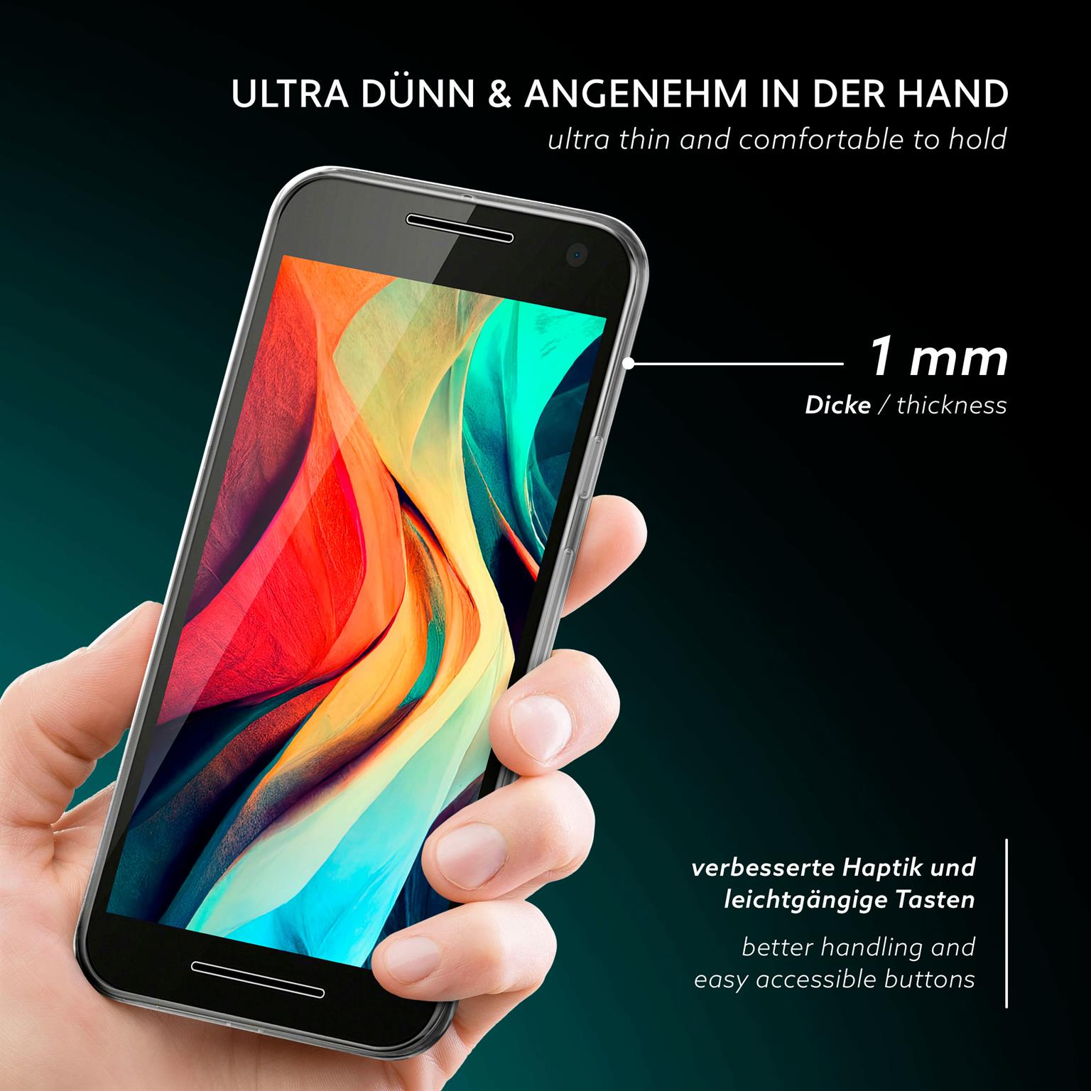 moex Aero Case Motorola Moto G3 durchsichtig aus Silikon – Weiteres Produktbild 1