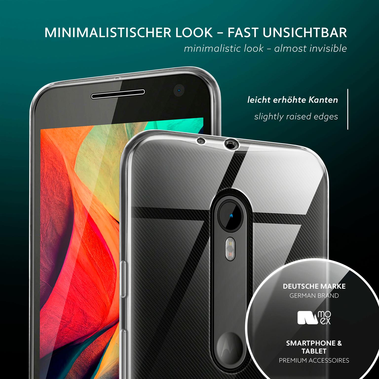 moex Aero Case Motorola Moto G3 durchsichtig aus Silikon – Weiteres Produktbild 3