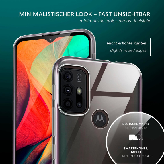 moex Aero Case Motorola Moto G30 durchsichtig aus Silikon – Weiteres Produktbild 4