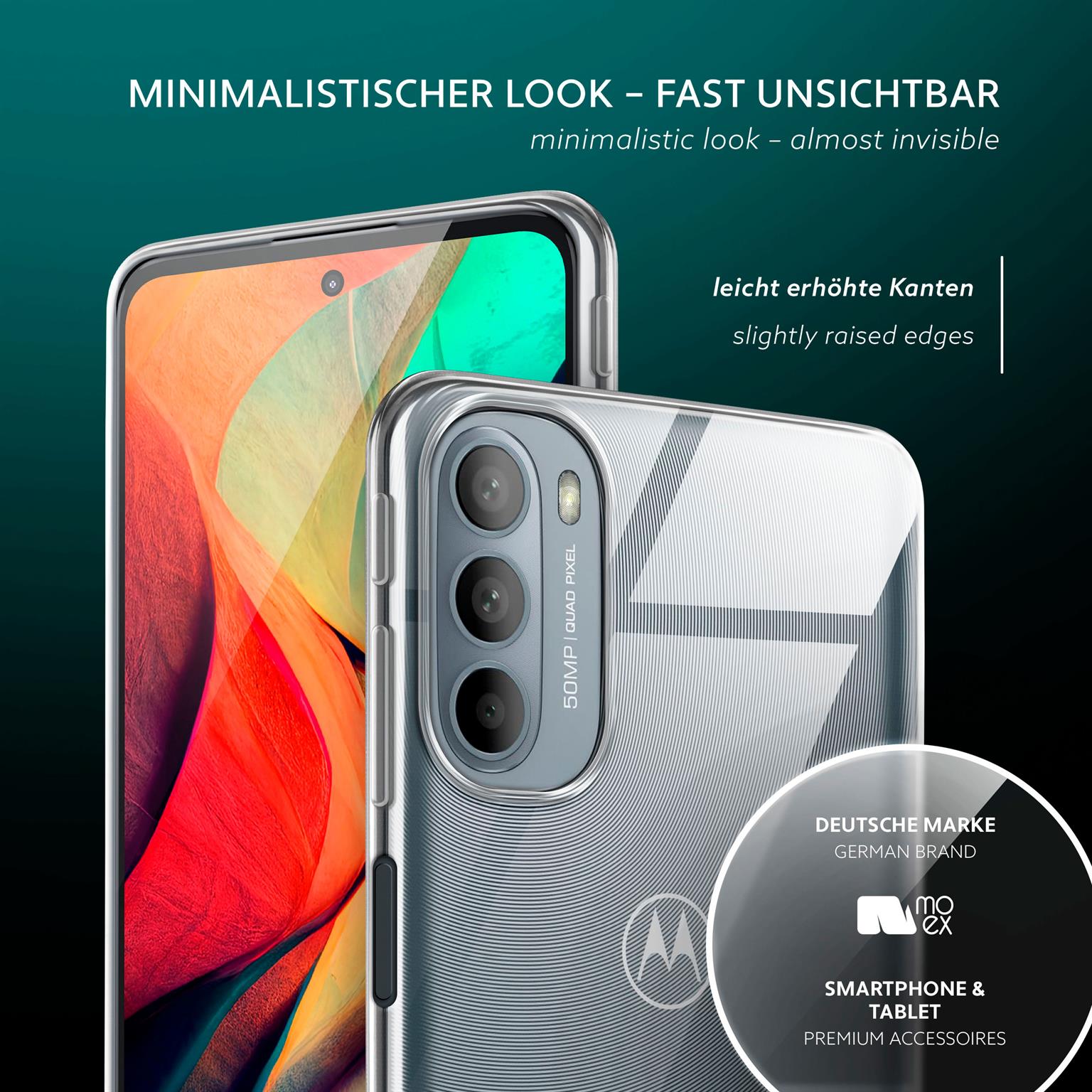 moex Aero Case Motorola Moto G31 durchsichtig aus Silikon – Weiteres Produktbild 3