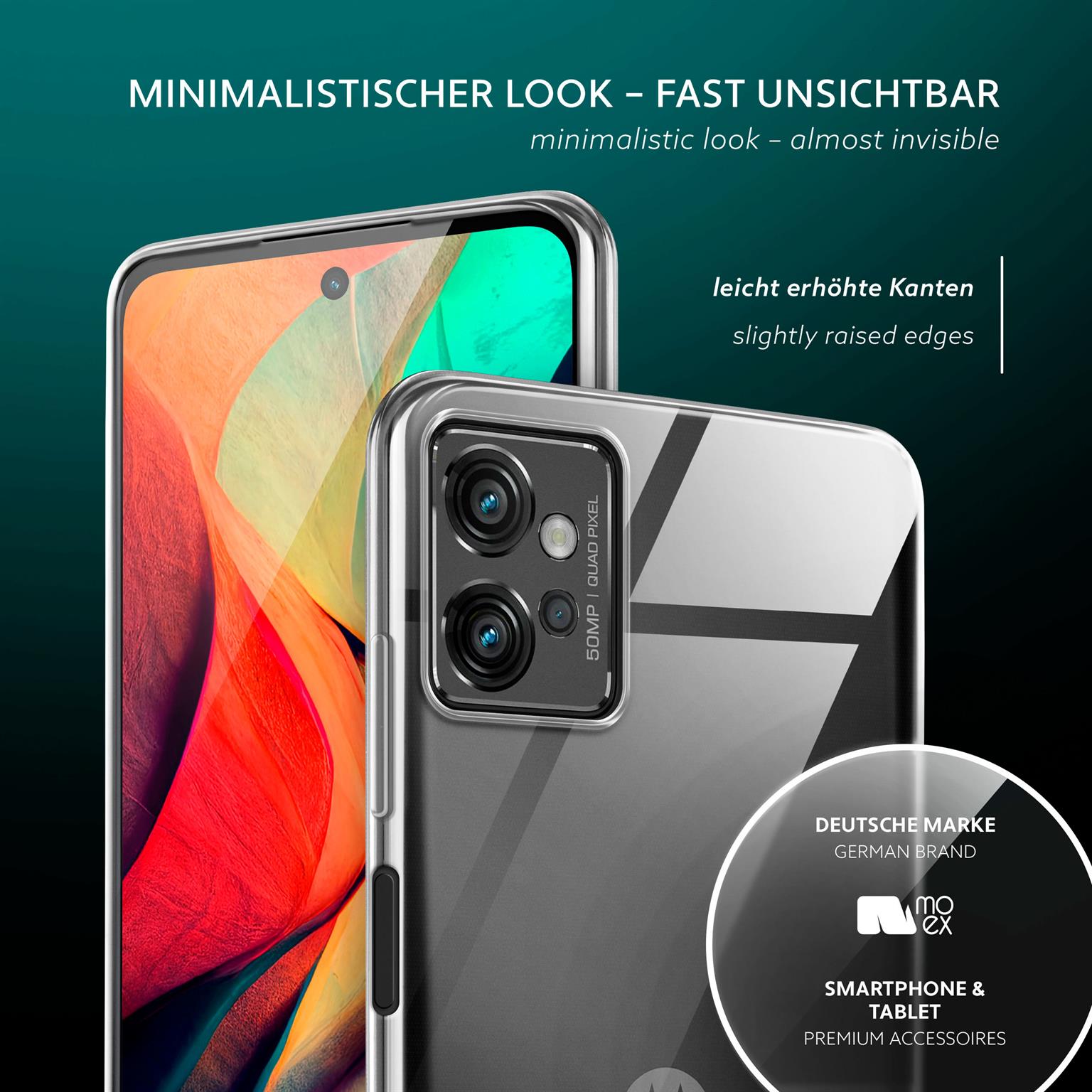 moex Aero Case Motorola Moto G32 durchsichtig aus Silikon – Weiteres Produktbild 3