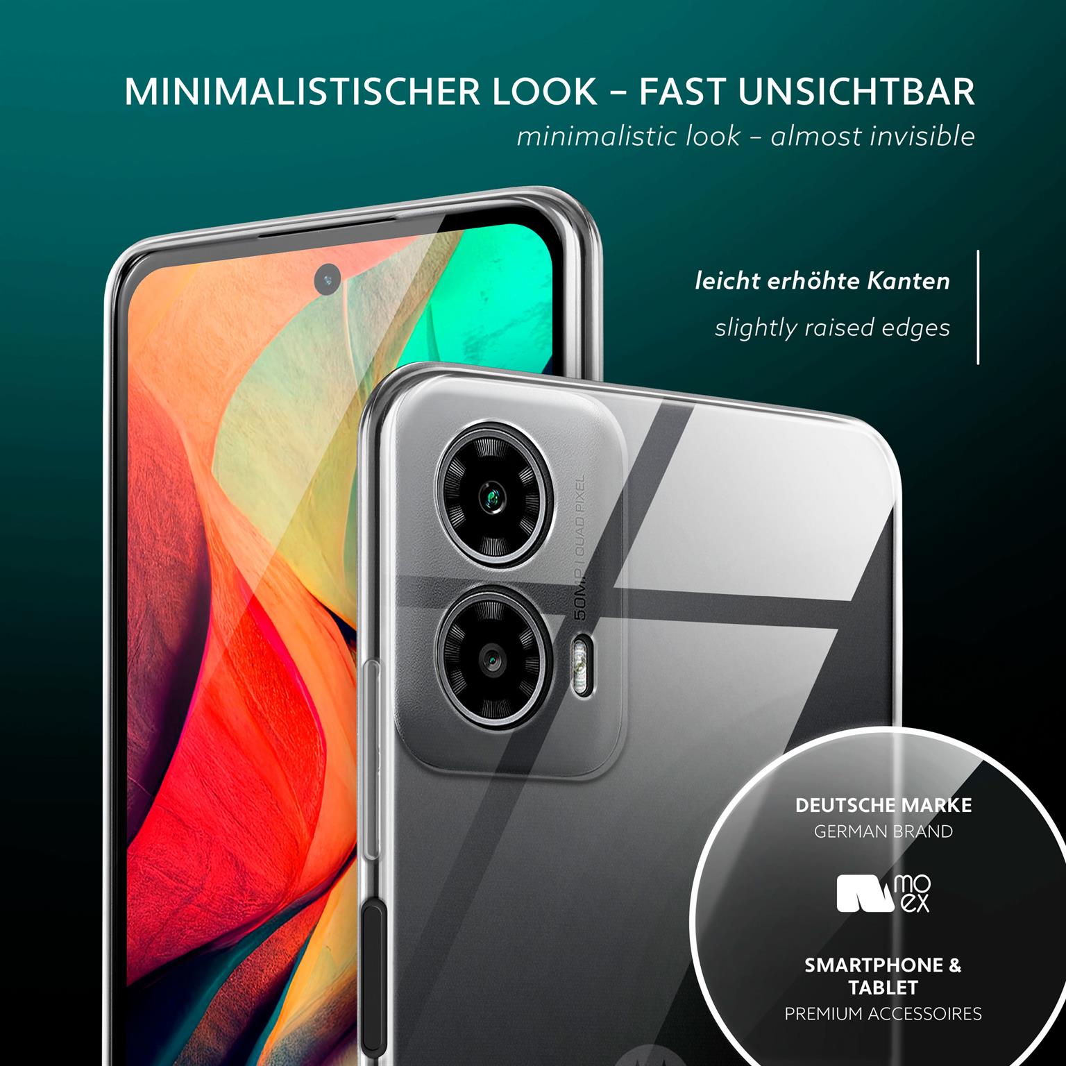 moex Aero Case Motorola Moto G34 5G durchsichtig aus Silikon – Weiteres Produktbild 3