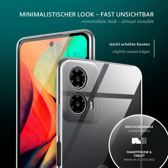 moex Aero Case Motorola Moto G34 5G durchsichtig aus Silikon – Weiteres Produktbild 4