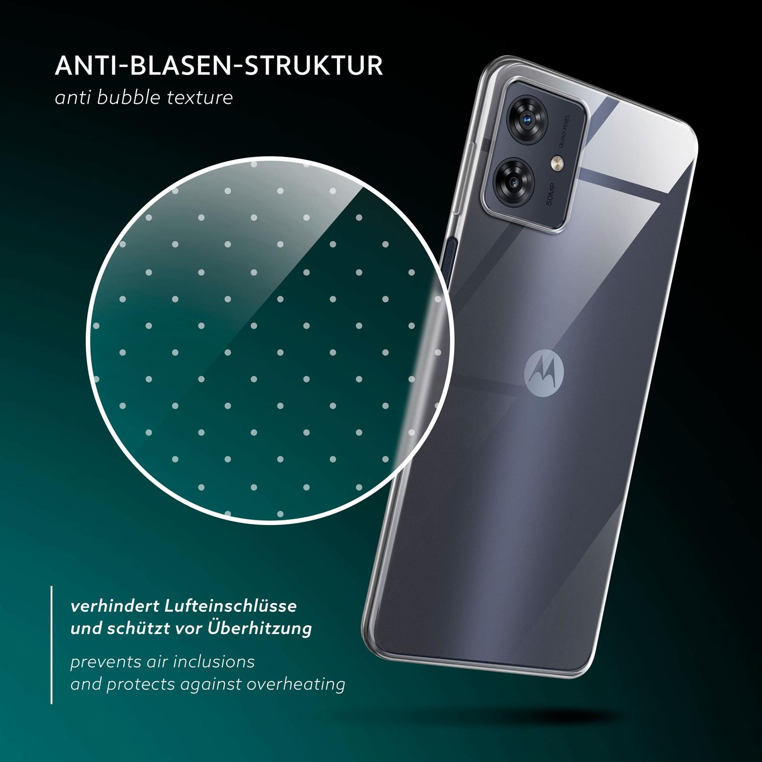 moex Aero Case Motorola Moto G54 5G durchsichtig aus Silikon – Weiteres Produktbild 6 moex Aero Case Motorola Moto G54 5G durchsichtig aus Silikon – Weiteres Produktbild 6