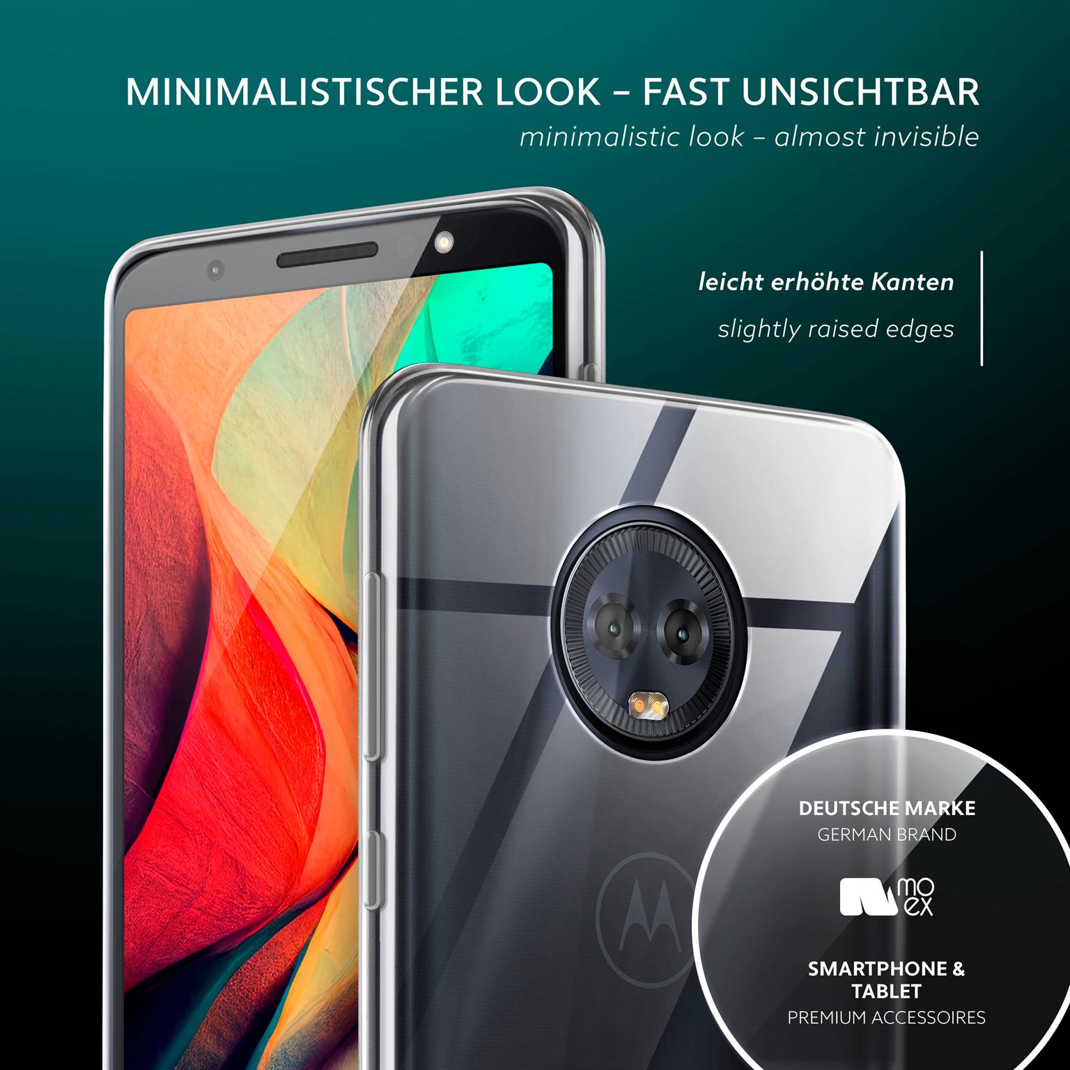 moex Aero Case Motorola Moto G6 Plus durchsichtig aus Silikon – Weiteres Produktbild 4 moex Aero Case Motorola Moto G6 Plus durchsichtig aus Silikon – Weiteres Produktbild 4