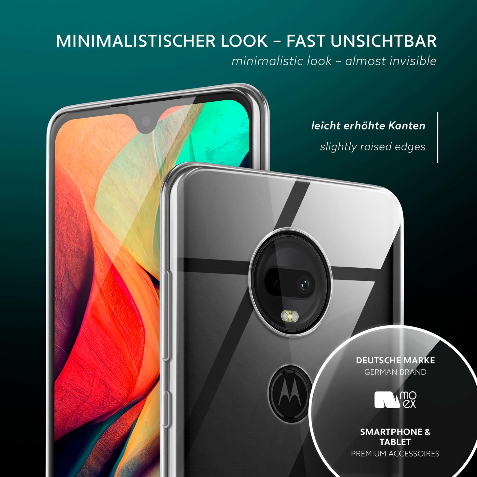 moex Aero Case Motorola Moto G7 durchsichtig aus Silikon – Weiteres Produktbild 4