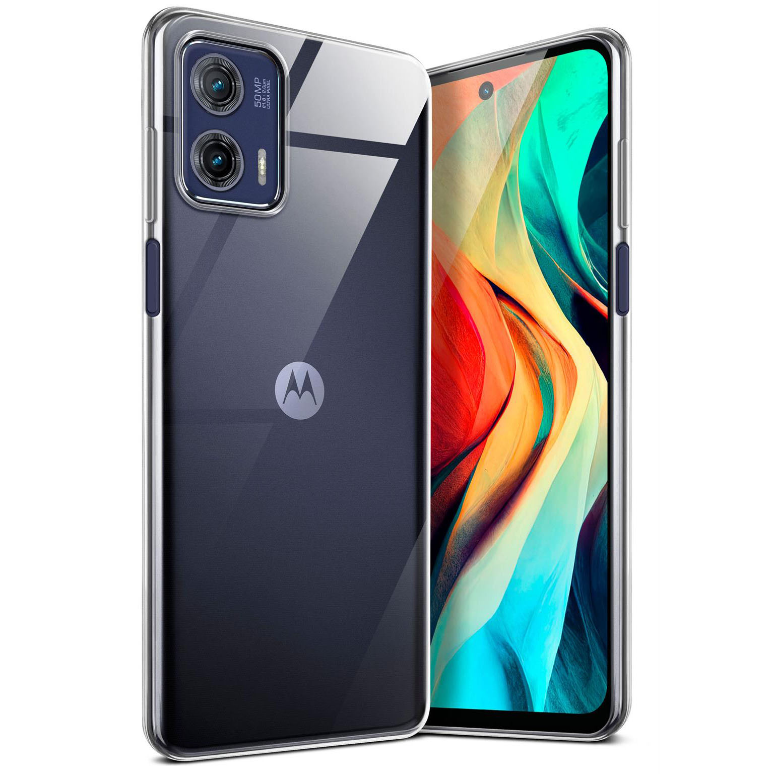 moex Aero Case Motorola Moto G73 5G durchsichtig aus Silikon – Crystal-Clear