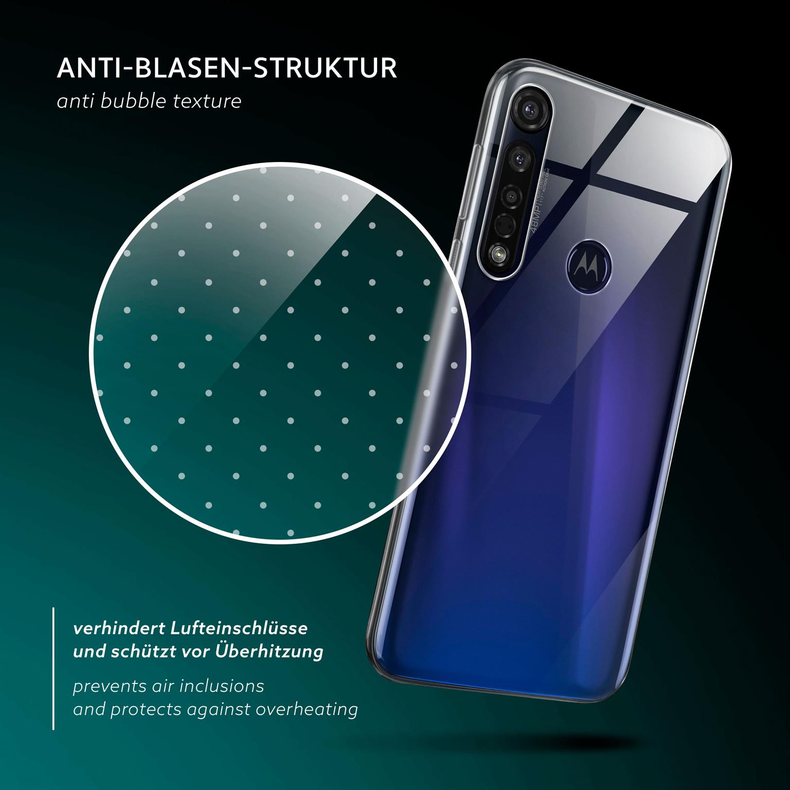 moex Aero Case Motorola Moto G8 Plus durchsichtig aus Silikon – Weiteres Produktbild 6