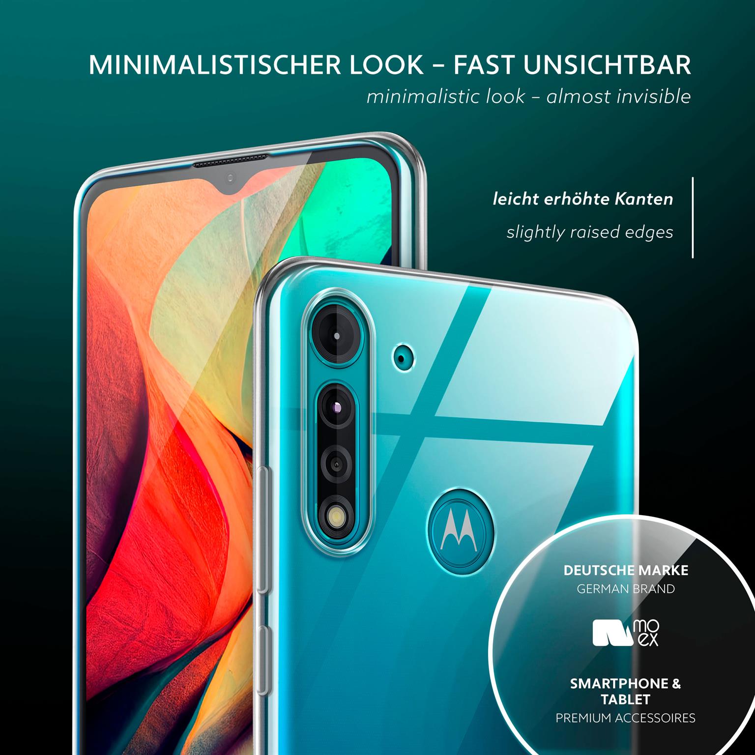 moex Aero Case Motorola Moto G8 Power Lite durchsichtig aus Silikon – Weiteres Produktbild 3