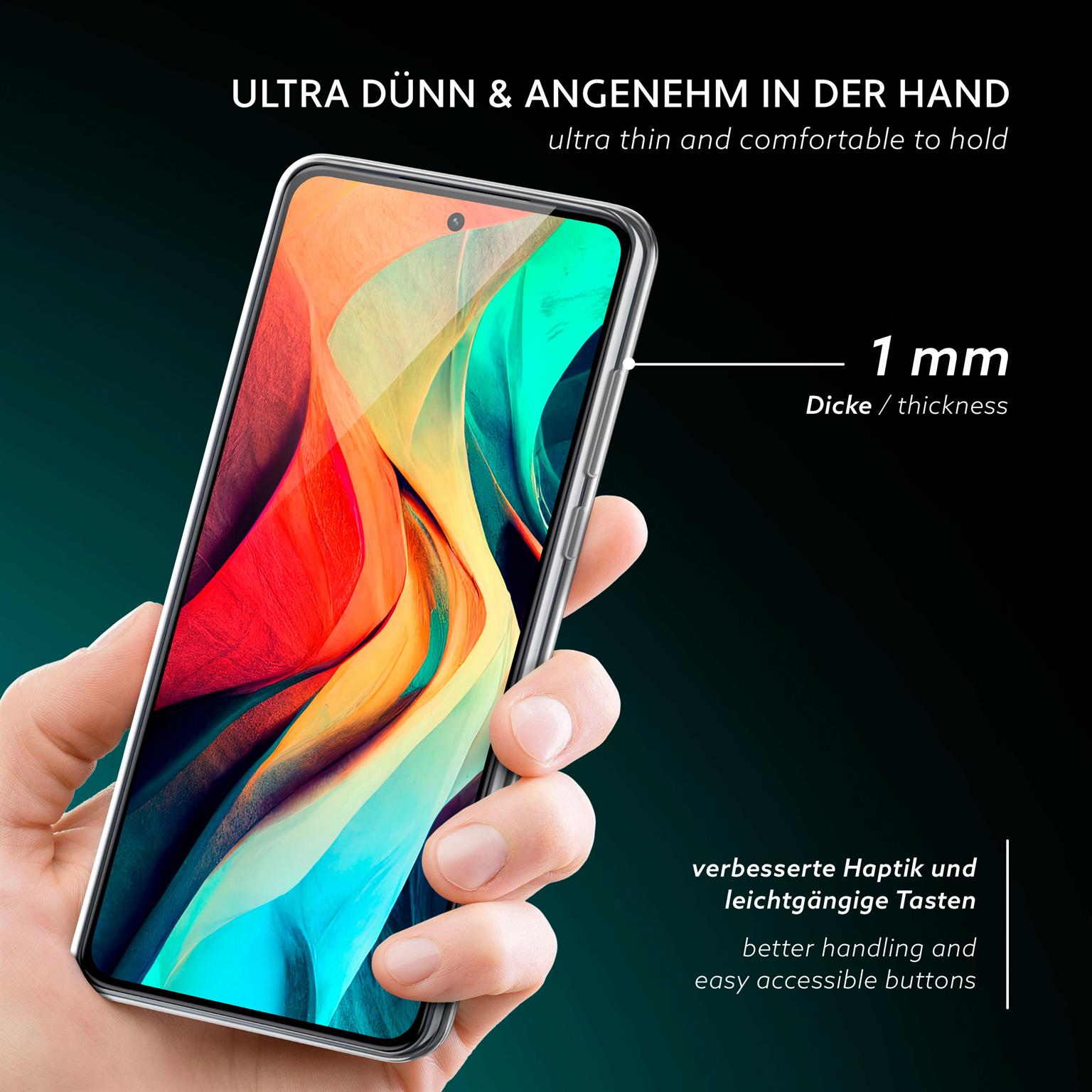 moex Aero Case Motorola Moto G84 5G durchsichtig aus Silikon – Weiteres Produktbild 1