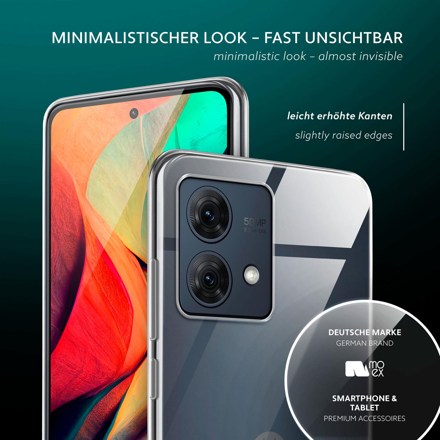 moex Aero Case Motorola Moto G84 5G durchsichtig aus Silikon – Weiteres Produktbild 3