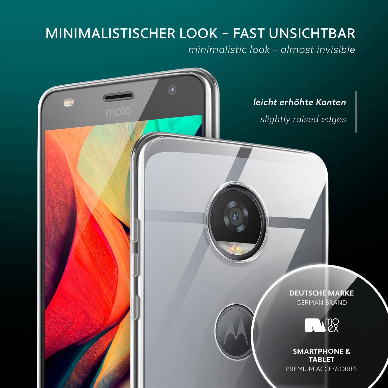 moex Aero Case Motorola Moto Z2 Play durchsichtig aus Silikon – Weiteres Produktbild 3
