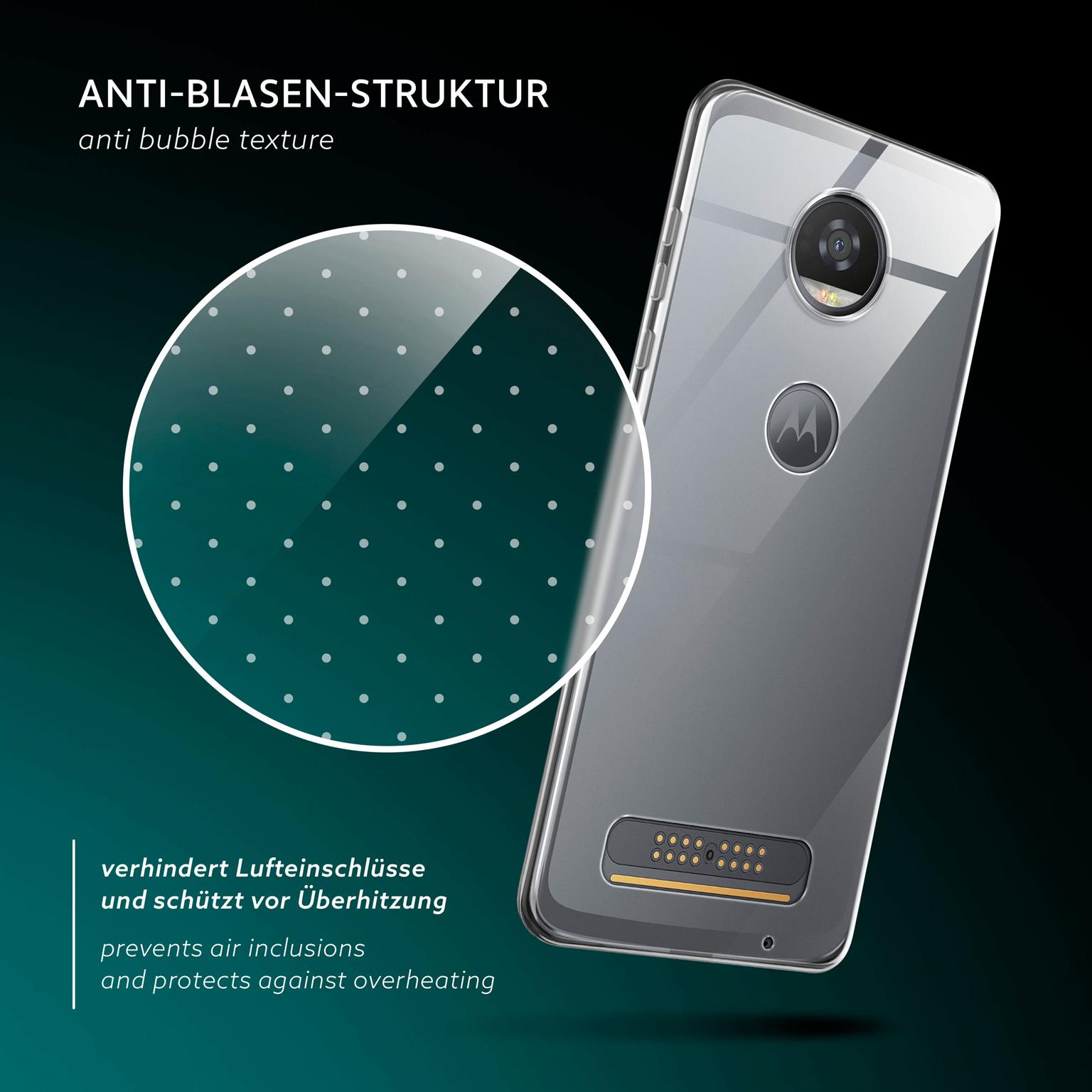 moex Aero Case Motorola Moto Z2 Play durchsichtig aus Silikon – Weiteres Produktbild 5