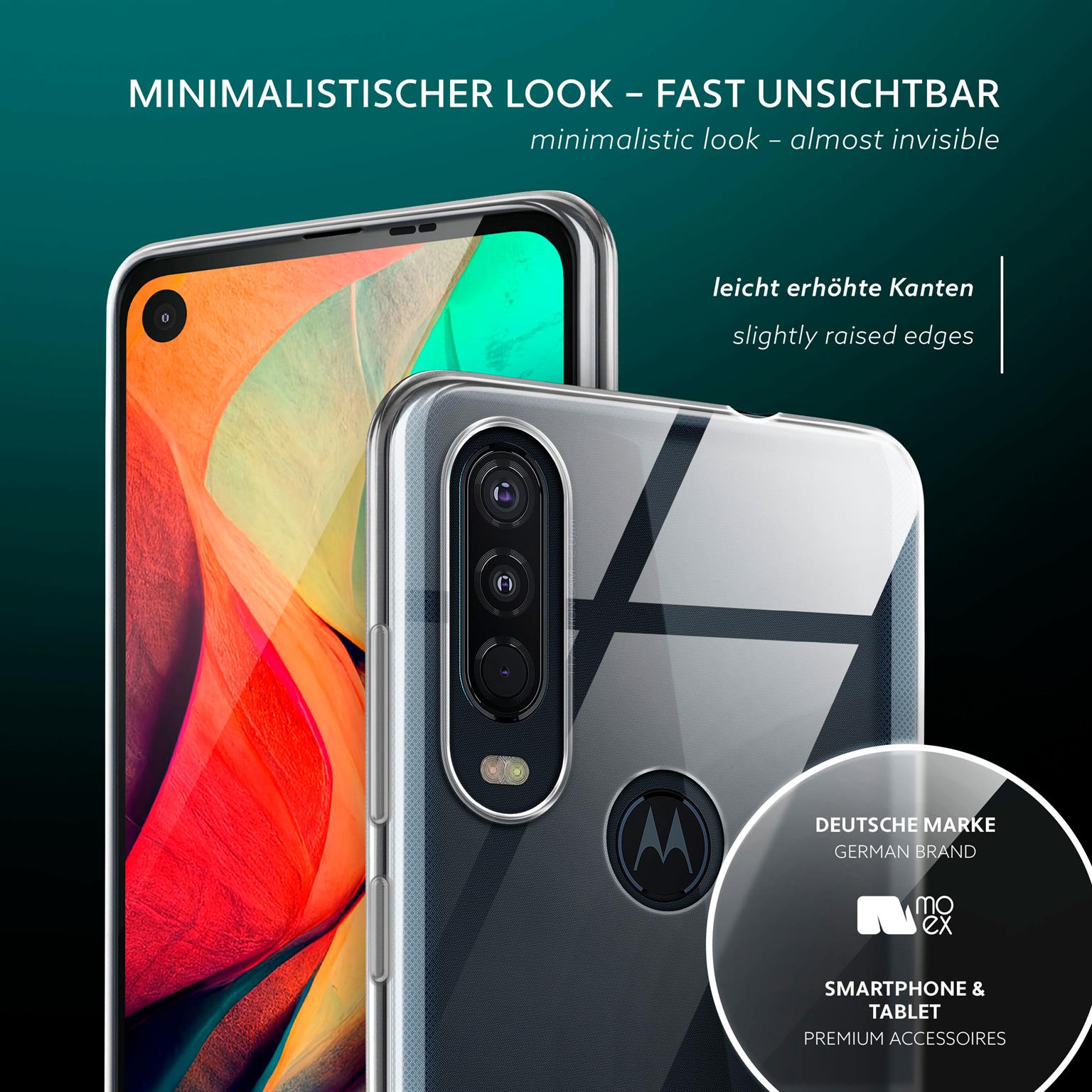 moex Aero Case Motorola One Action durchsichtig aus Silikon – Weiteres Produktbild 3