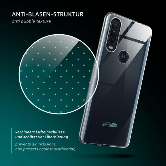 moex Aero Case Motorola One Action durchsichtig aus Silikon – Weiteres Produktbild 6