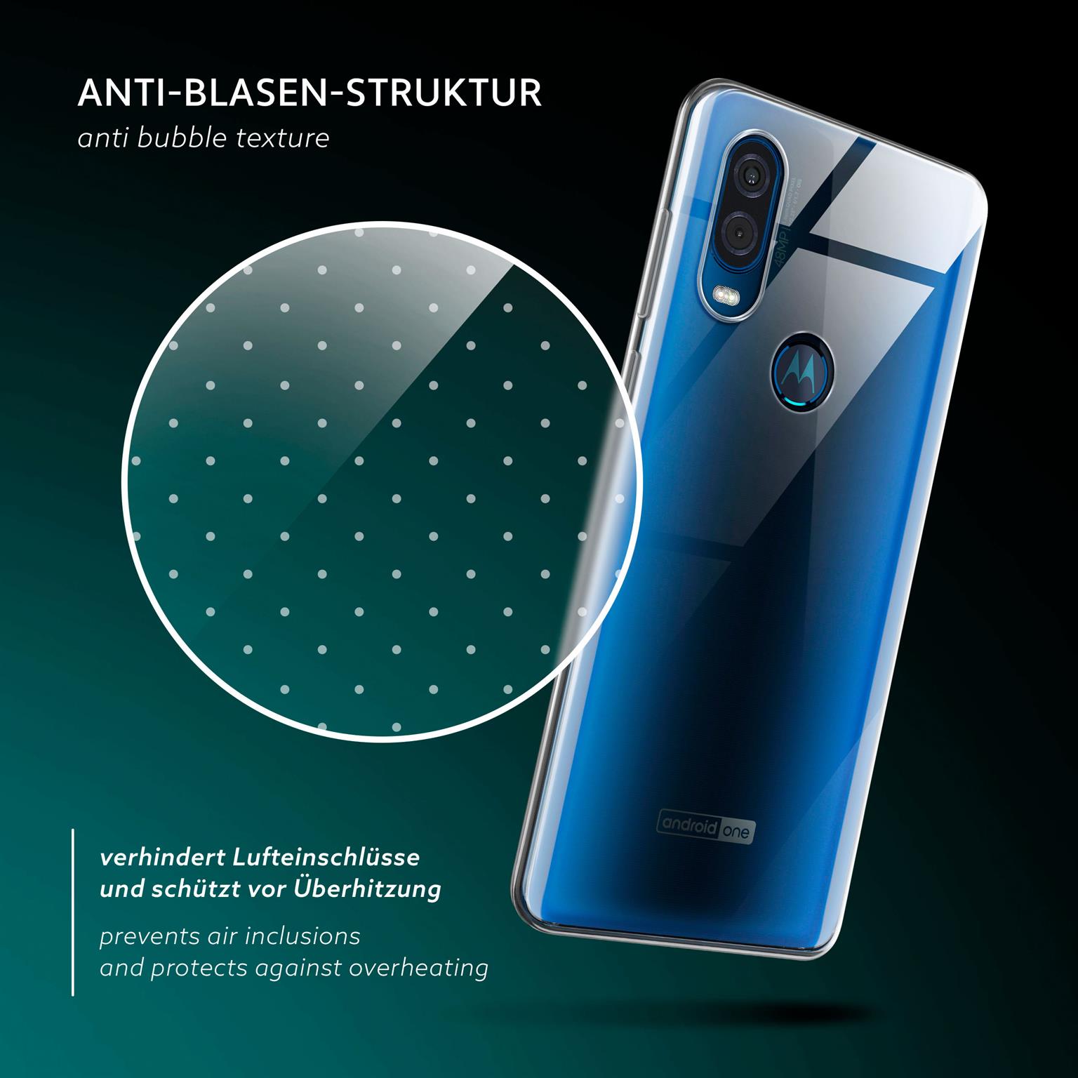 moex Aero Case Motorola One Vision durchsichtig aus Silikon – Weiteres Produktbild 5