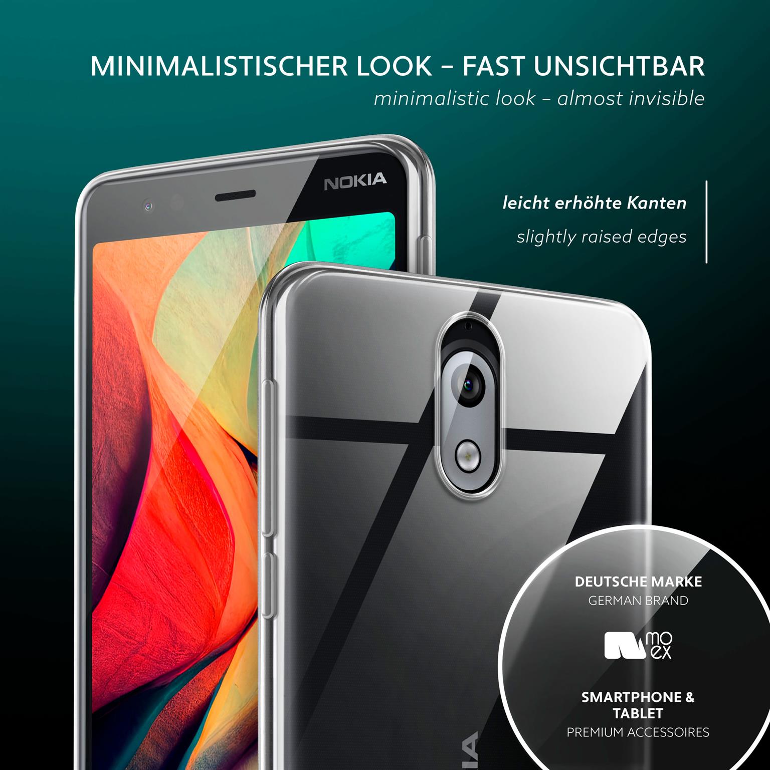 moex Aero Case Nokia 3.1 durchsichtig aus Silikon – Weiteres Produktbild 4 moex Aero Case Nokia 3.1 durchsichtig aus Silikon – Weiteres Produktbild 4