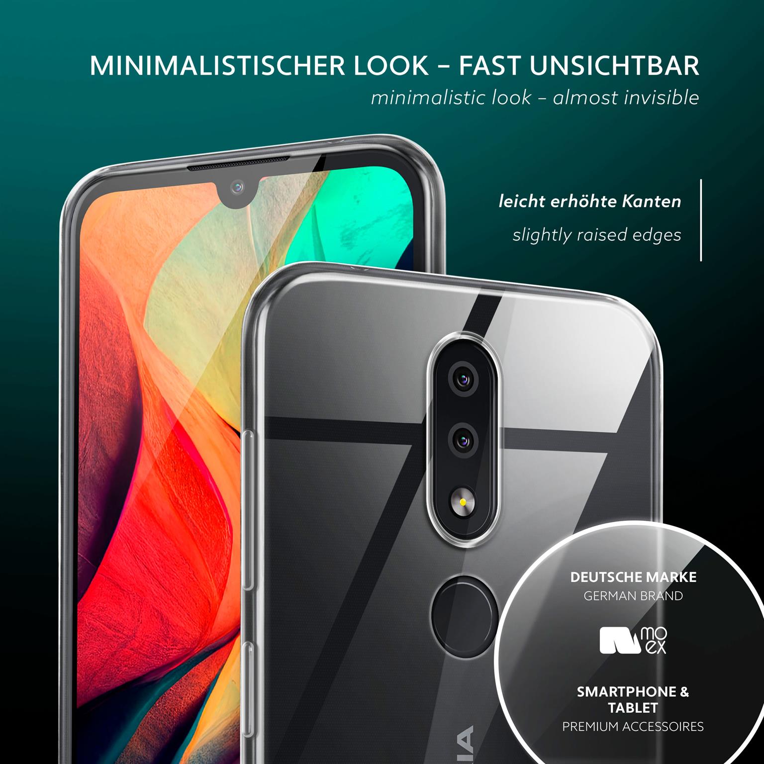 moex Aero Case Nokia 4.2 durchsichtig aus Silikon – Weiteres Produktbild 4