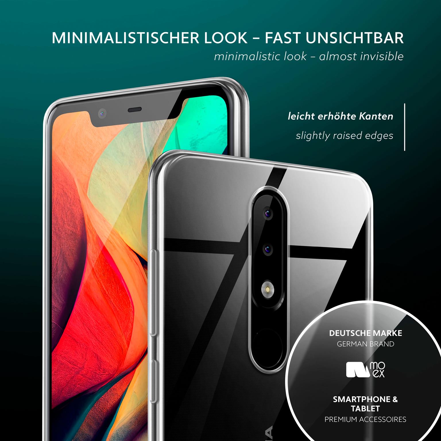 moex Aero Case Nokia 5.1 durchsichtig aus Silikon – Weiteres Produktbild 4 moex Aero Case Nokia 5.1 durchsichtig aus Silikon – Weiteres Produktbild 4