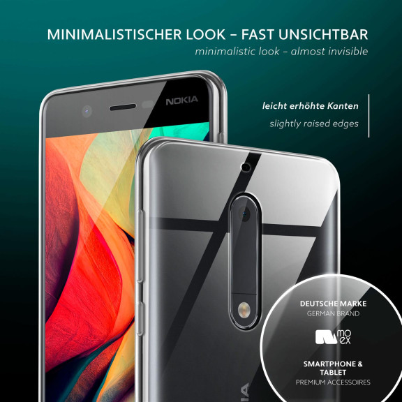 moex Aero Case Nokia 5 durchsichtig aus Silikon – Weiteres Produktbild 4