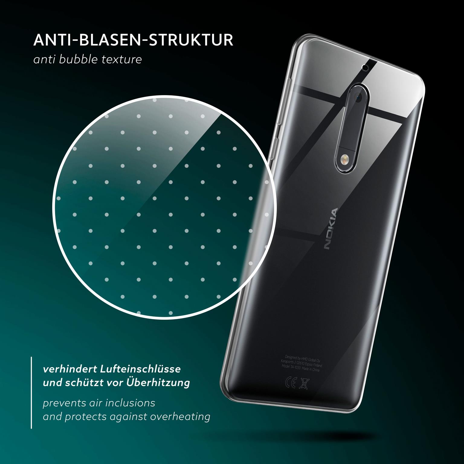 moex Aero Case Nokia 5 durchsichtig aus Silikon – Weiteres Produktbild 6