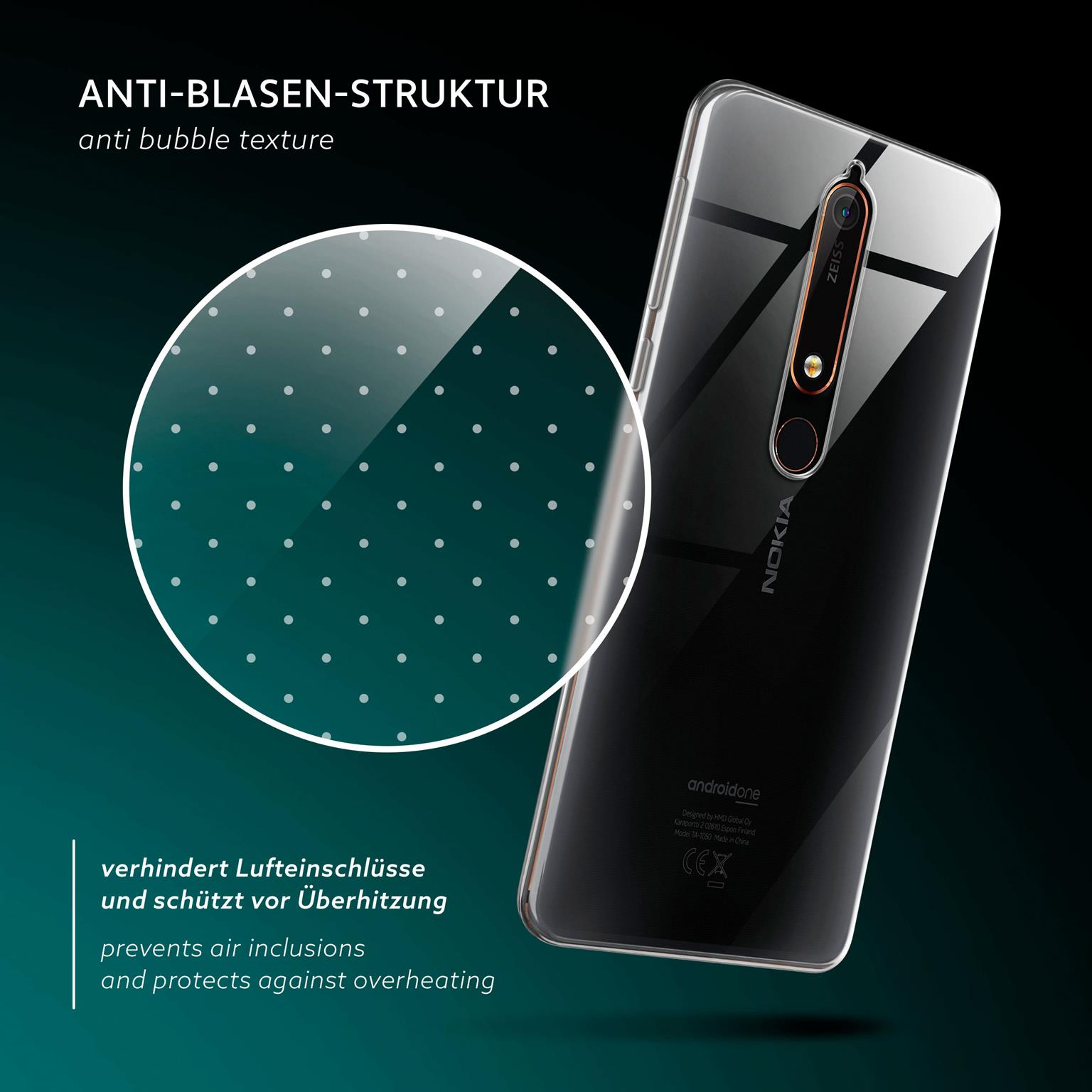 moex Aero Case Nokia 6.1 durchsichtig aus Silikon – Weiteres Produktbild 5