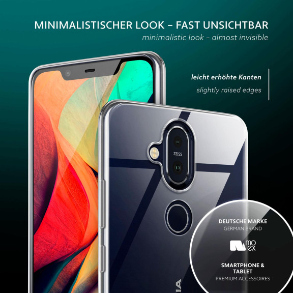 moex Aero Case Nokia 8.1 durchsichtig aus Silikon – Weiteres Produktbild 4 moex Aero Case Nokia 8.1 durchsichtig aus Silikon – Weiteres Produktbild 4