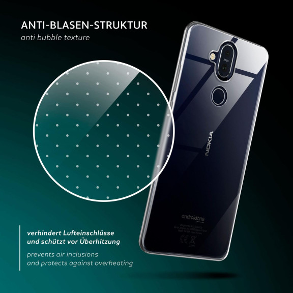 moex Aero Case Nokia 8.1 durchsichtig aus Silikon – Weiteres Produktbild 6