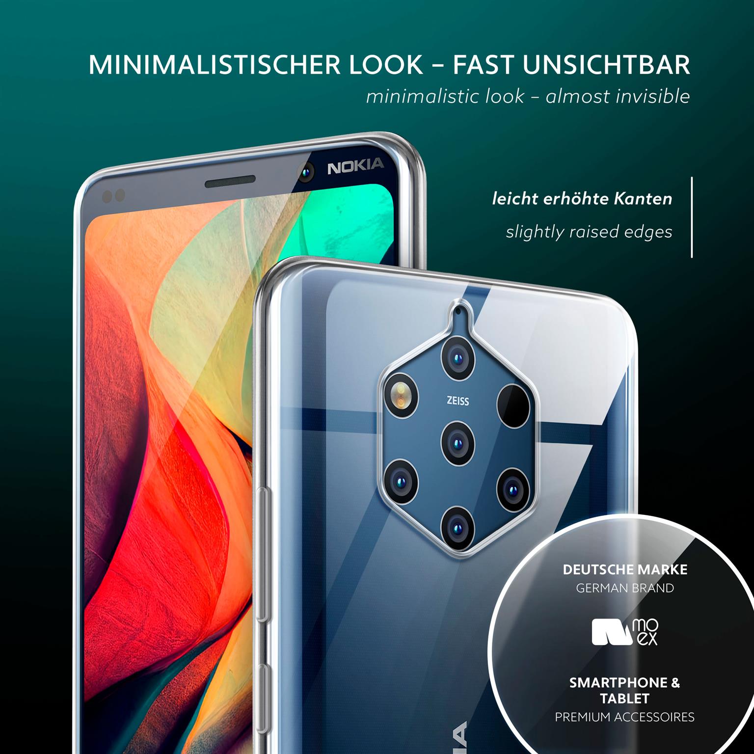 moex Aero Case Nokia 9 PureView durchsichtig aus Silikon – Weiteres Produktbild 4