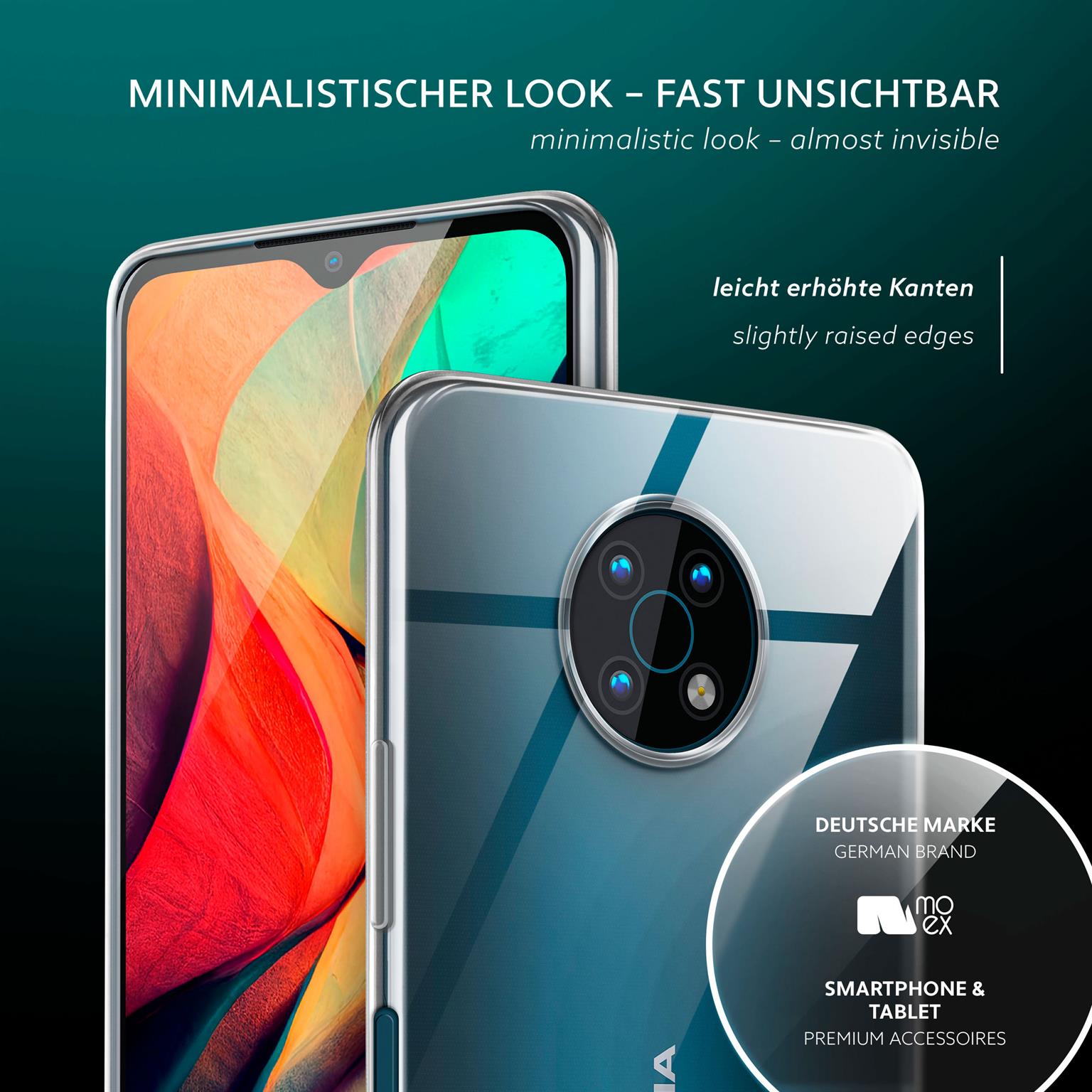 moex Aero Case Nokia G50 durchsichtig aus Silikon – Weiteres Produktbild 3