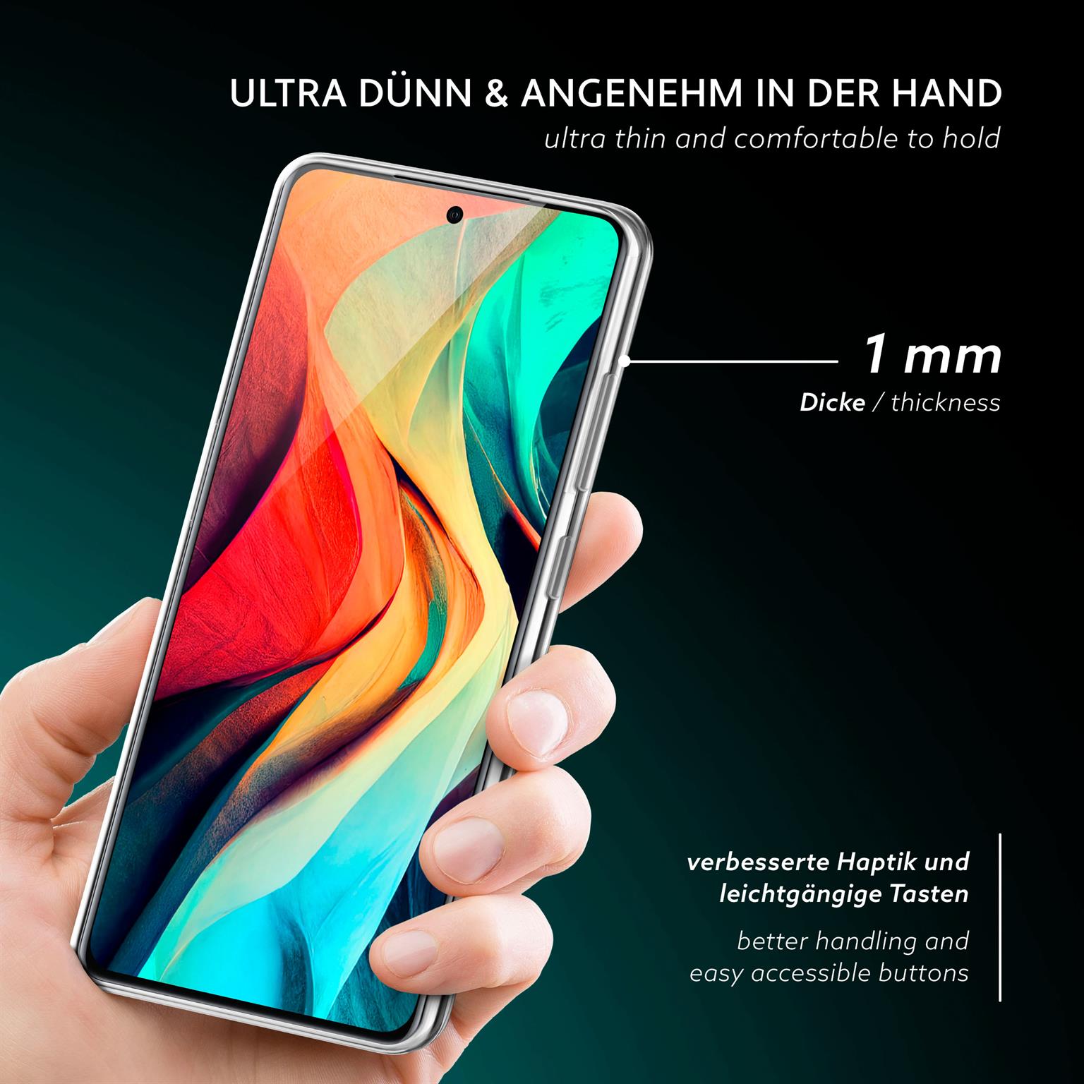 moex Aero Case OnePlus 12R durchsichtig aus Silikon – Weiteres Produktbild 1