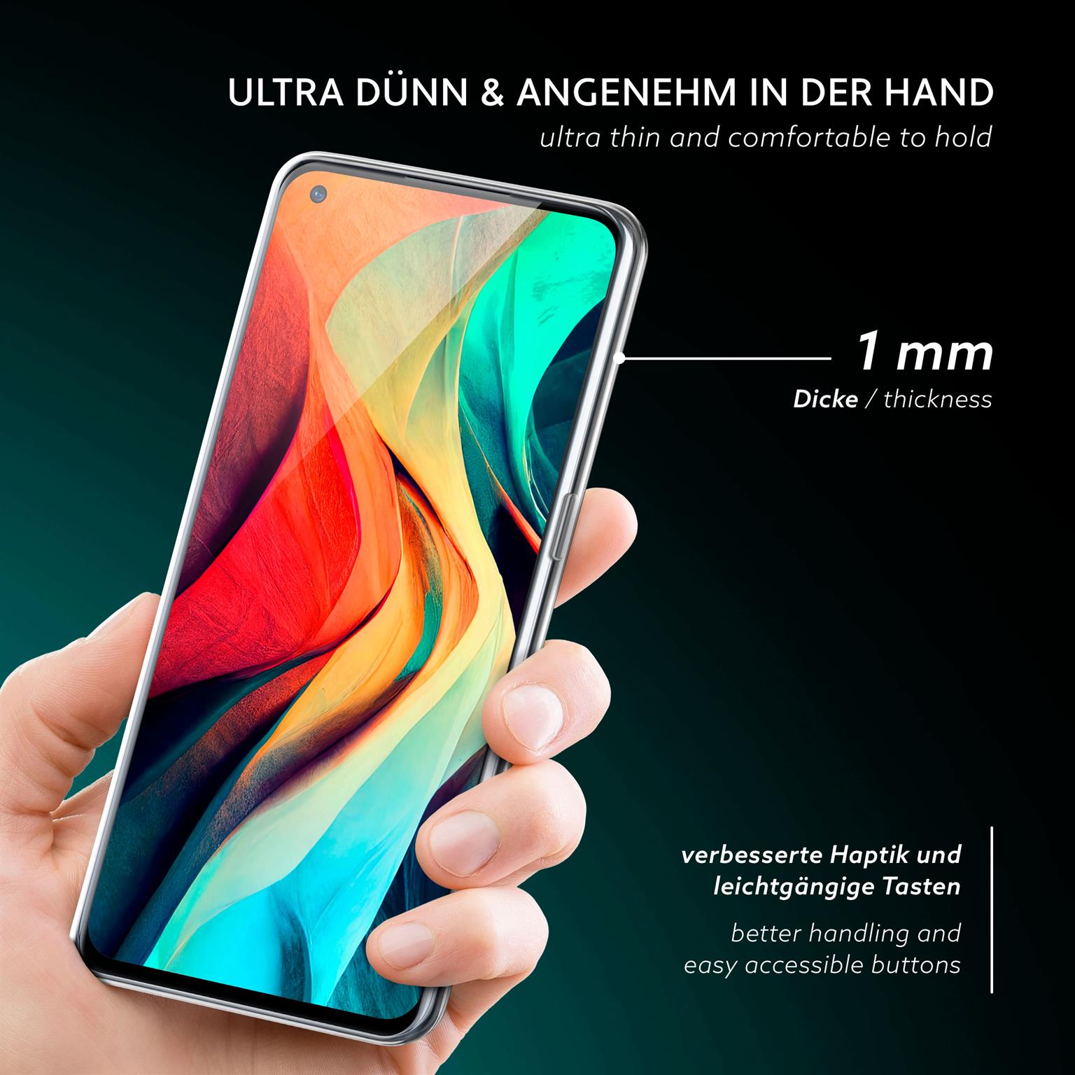 moex Aero Case OnePlus Nord N10 5G durchsichtig aus Silikon – Weiteres Produktbild 1