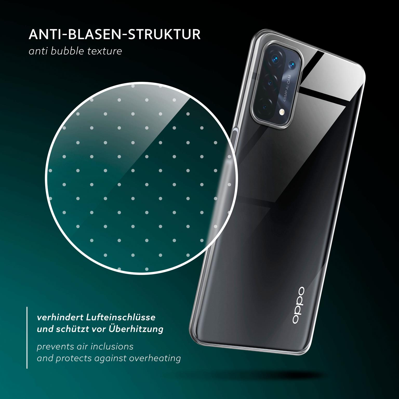 moex Aero Case Oppo A74 5G durchsichtig aus Silikon – Weiteres Produktbild 5