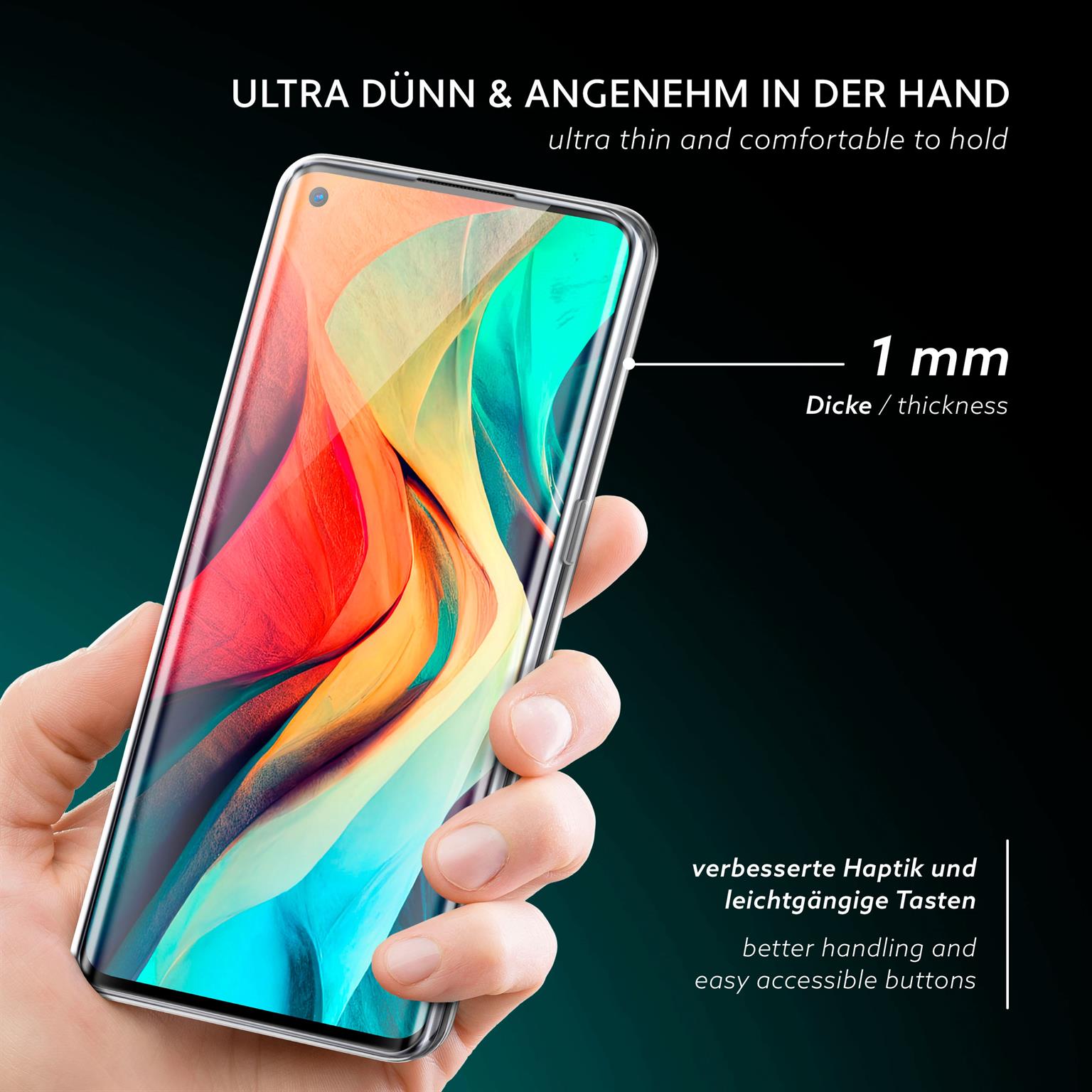 moex Aero Case Oppo Find X2 Neo durchsichtig aus Silikon – Weiteres Produktbild 1