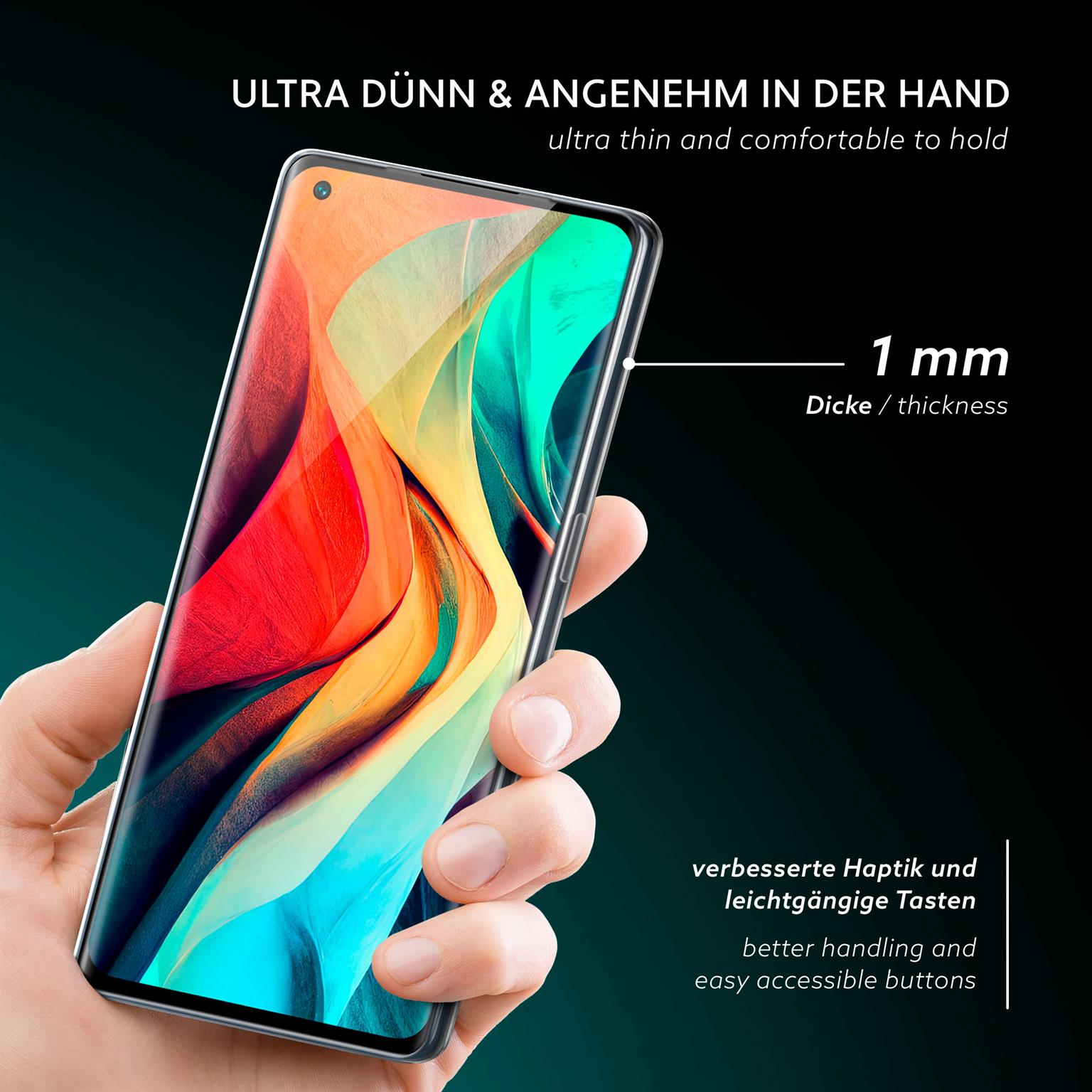 moex Aero Case Oppo Find X3 Neo durchsichtig aus Silikon – Weiteres Produktbild 1