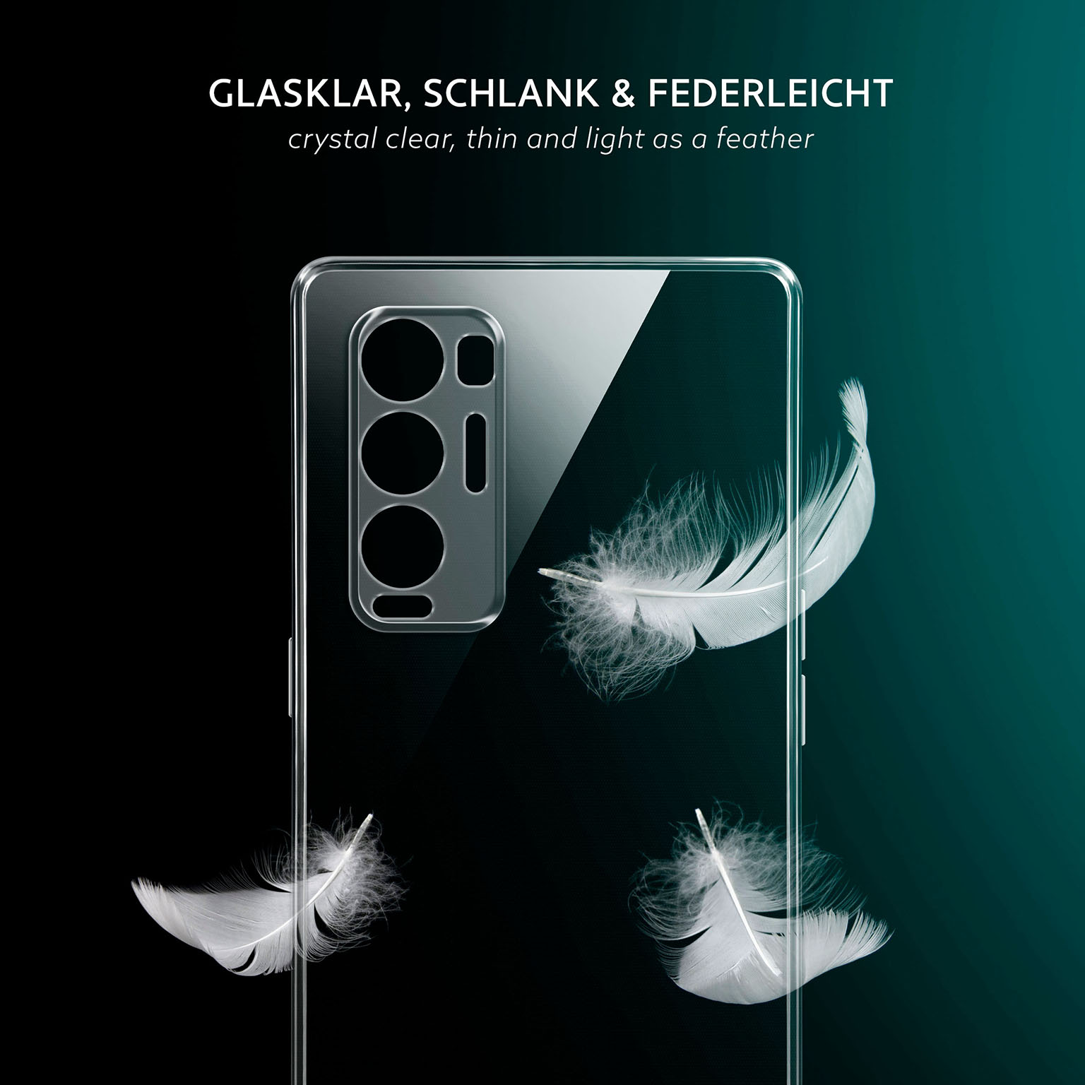 moex Aero Case Oppo Find X3 Neo durchsichtig aus Silikon – Weiteres Produktbild 2