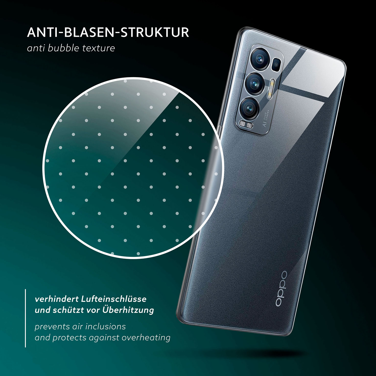 moex Aero Case Oppo Find X3 Neo durchsichtig aus Silikon – Weiteres Produktbild 5