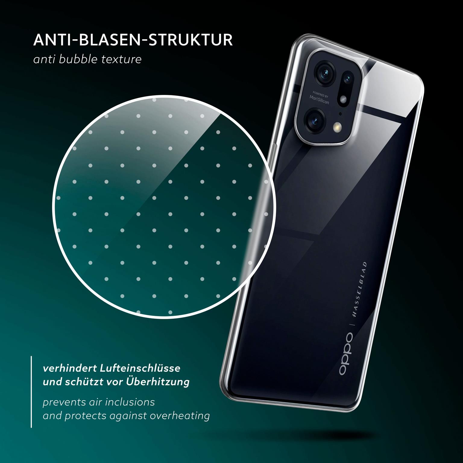 moex Aero Case Oppo Find X5 Pro durchsichtig aus Silikon – Weiteres Produktbild 5