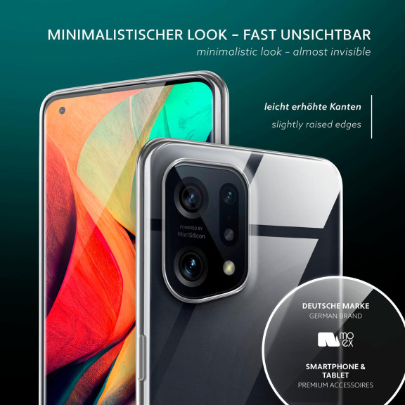 moex Aero Case Oppo Find X5 durchsichtig aus Silikon – Weiteres Produktbild 4