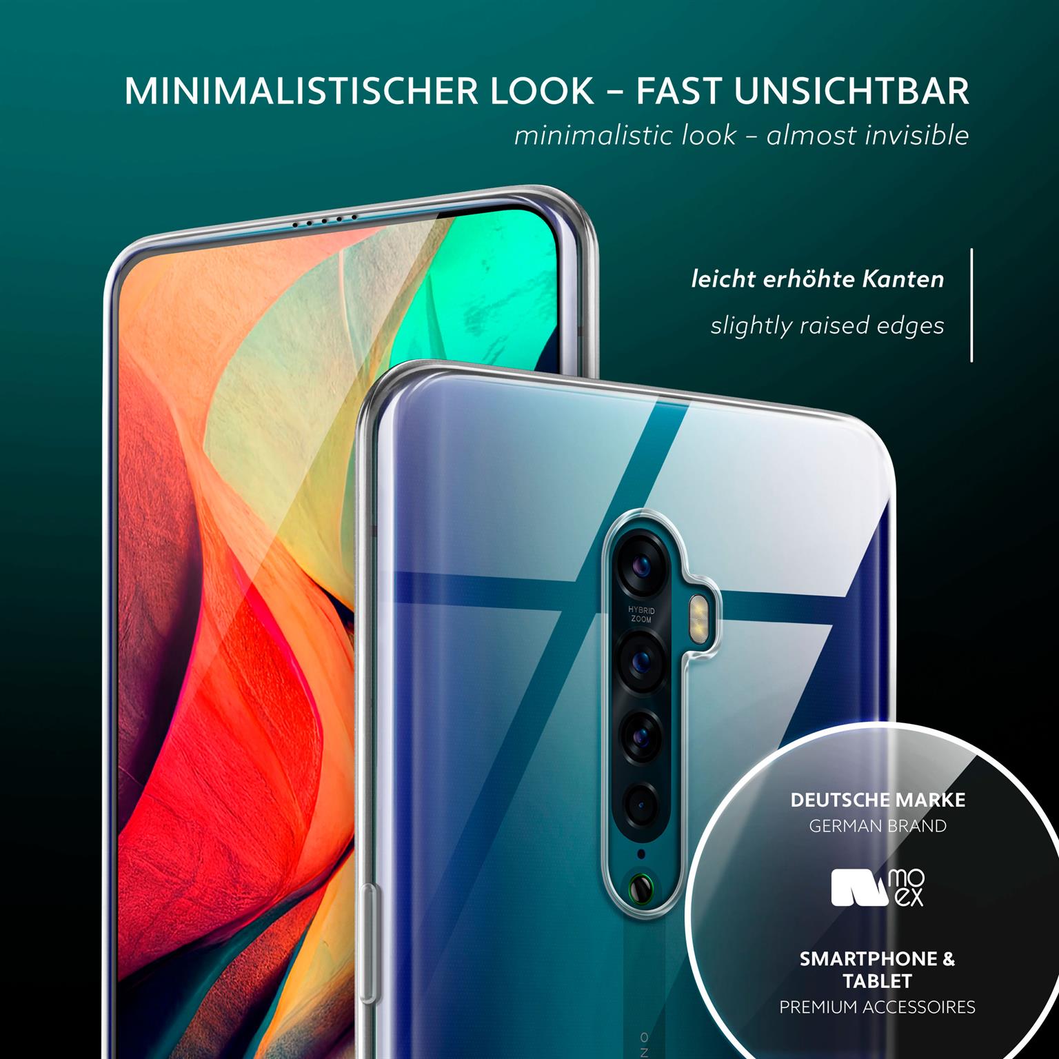 moex Aero Case Oppo Reno2 durchsichtig aus Silikon – Weiteres Produktbild 4