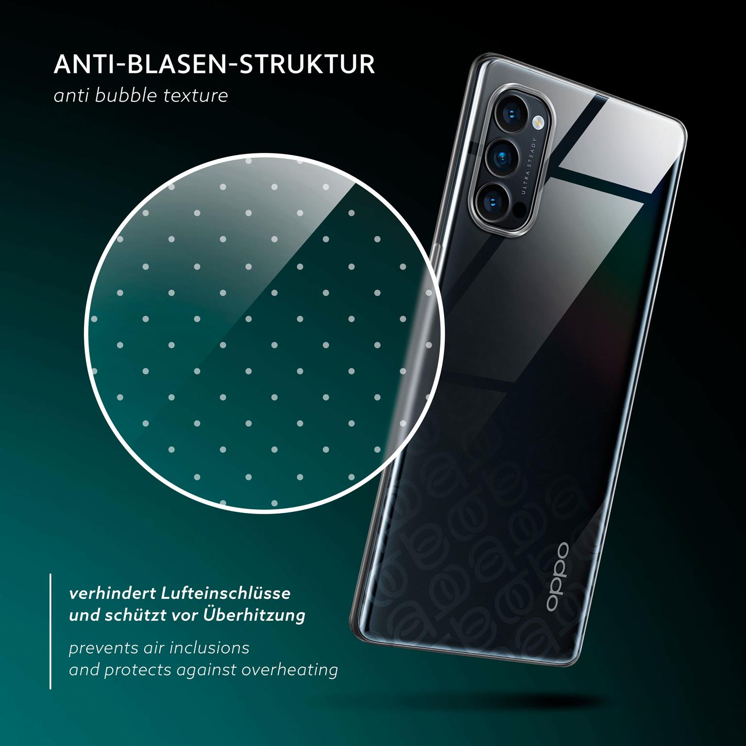 moex Aero Case Oppo Reno4 Pro 5G durchsichtig aus Silikon – Weiteres Produktbild 5