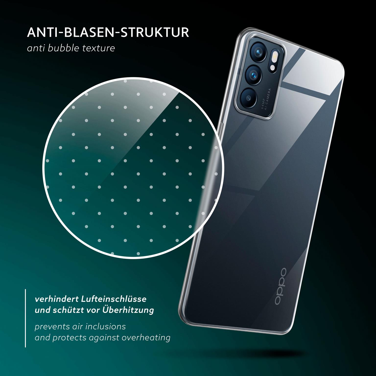 moex Aero Case Oppo Reno6 5G durchsichtig aus Silikon – Weiteres Produktbild 6